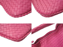 画像をギャラリービューアに読み込む, 極美品 BOTTEGA VENETA ボッテガ ヴェネタ イントレチャート ホーボーバッグ ワンショルダーバッグ レザー ピンク 中古 4c074534
