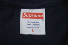 画像をギャラリービューアに読み込む, Supreme シュプリーム 24SS RECORDS TEE レコード プリント Tシャツ ネイビー コットン サイズ L 美品 中古 4c074569
