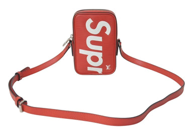 LOUIS VUITTON ルイヴィトン SUPREME シュプリーム ダヌーブPPM ショルダーバッグ M53434 レッド ホワイト 美品 中古 4c074597