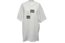 画像をギャラリービューアに読み込む, Supreme × Comme des Garcons SHIRT シュプリーム コムデギャルソン シャツ 18AW スプリット ボックス ロゴ 半袖Ｔシャツ ホワイト サイズXL 美品 中古 4c074644