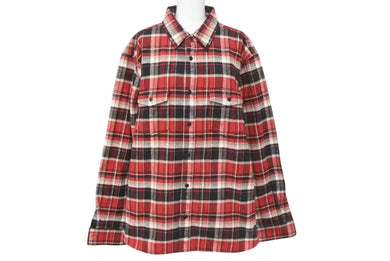 SAINT LAURENT サンローラン Red Check Button up レッド チェックシャツ サイズ L 535402 Y781T 美品 中古 4c074654