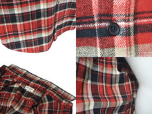 画像をギャラリービューアに読み込む, SAINT LAURENT サンローラン Red Check Button up レッド チェックシャツ サイズ L 535402 Y781T 美品 中古 4c074654