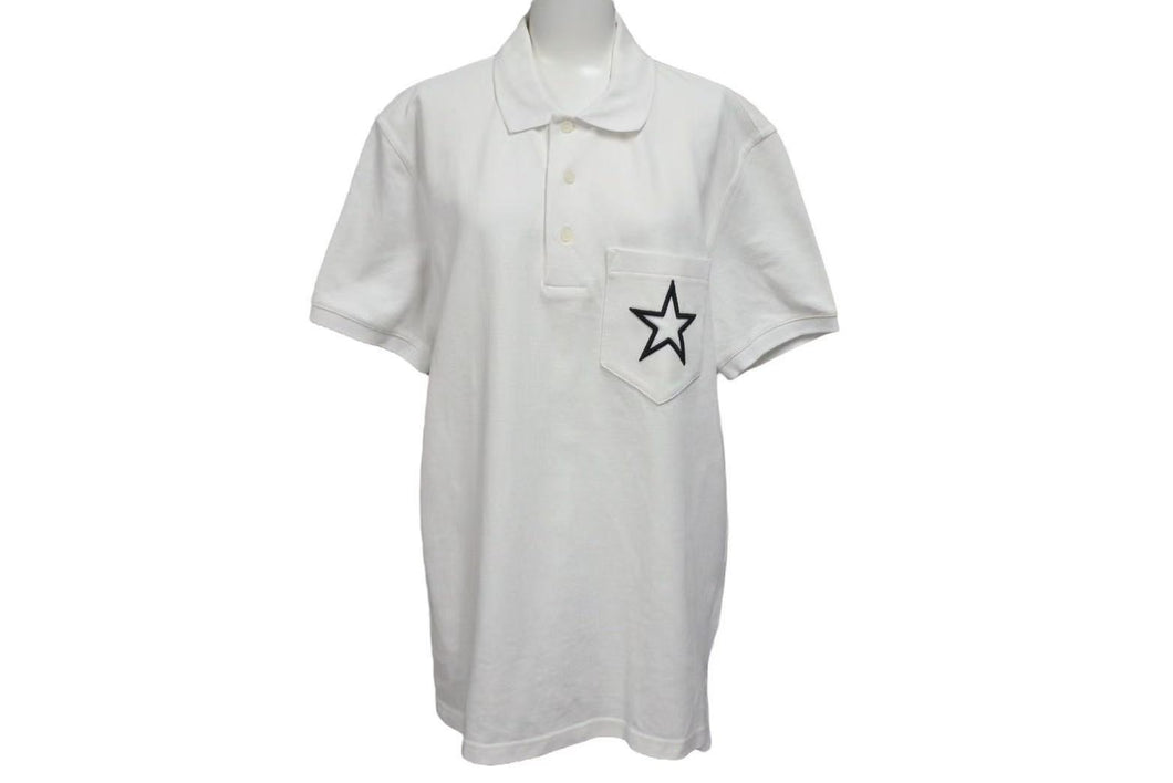 GIVENCHY ジバンシー Black Star Poket Polo ブラック スターポケットポロシャツ サイズ L BM70733Y30 美品 中古 4c074655
