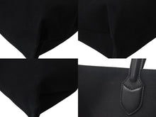 画像をギャラリービューアに読み込む, BURBERRY バーバリー ロゴディテール トートバッグ 8009268 ブラック コットンキャンバス 美品 中古 4c074716