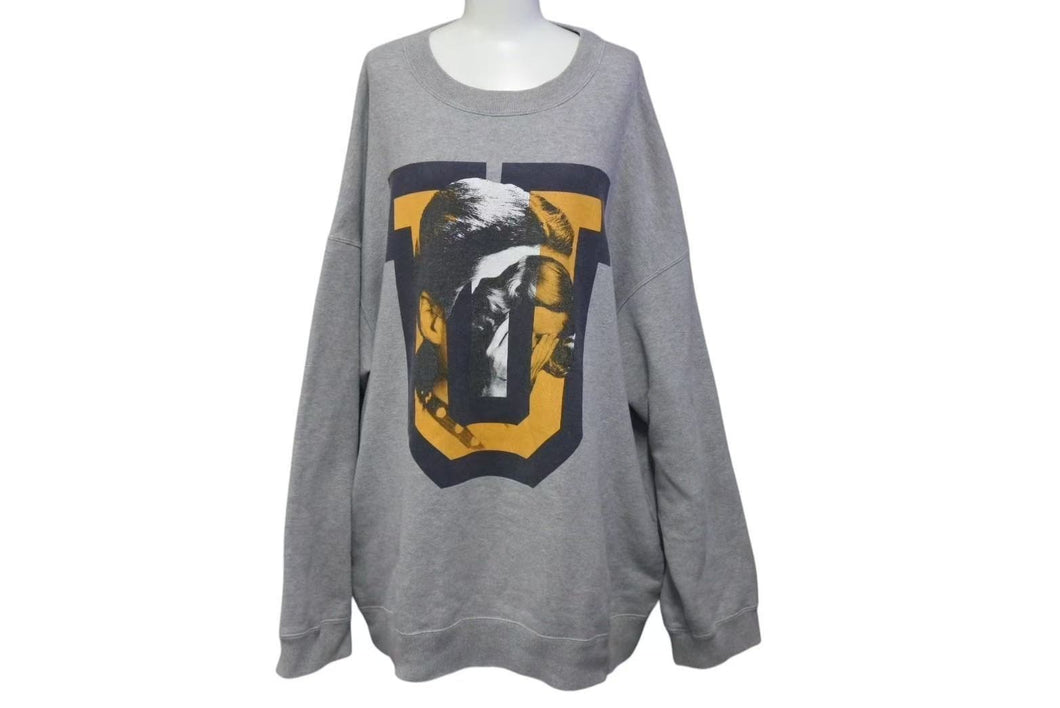 UNDERCOVER アンダーカバー U FACE ユーフェイス スウェット トレーナー 22AW グレー ブラック イエロー サイズ3 美品 中古 4c074725