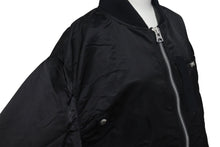 画像をギャラリービューアに読み込む, 極美品 sacai サカイ MA-1 ジャケット 21-02523M サイズ3 ブラック ナイロン 切り返しデザイン 21SS 中古 4c074758