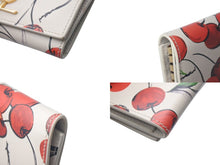 画像をギャラリービューアに読み込む, SAINT LAURENT サンローラン チェリー柄 日本限定 キーケース5連 654062 ロゴ 美品 中古 4c074847