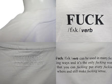 画像をギャラリービューアに読み込む, VETEMENTS ヴェトモン F*CK DEFINITION T-SHIRT ファック デフィニション 半袖Tシャツ UA52TR160W サイズXL ホワイト 美品 中古 4c074973