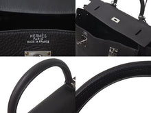 画像をギャラリービューアに読み込む, 極美品 激レア HERMES エルメス ケリー50 2way ハンドバック カフェ トリヨンクレマンス シルバー金具 □E刻印 美品 中古 4c075069