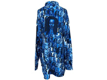 Load image into Gallery viewer, 極美品 PellePelle Marc Buchanan ペレペレ マークブキャナン Button up shirt ボタンアップシャツ ブルー XL 中古 4c075099