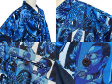 Load image into Gallery viewer, 極美品 PellePelle Marc Buchanan ペレペレ マークブキャナン Button up shirt ボタンアップシャツ ブルー XL 中古 4c075099