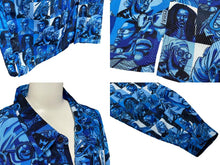 Load image into Gallery viewer, 極美品 PellePelle Marc Buchanan ペレペレ マークブキャナン Button up shirt ボタンアップシャツ ブルー XL 中古 4c075099