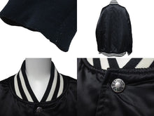 画像をギャラリービューアに読み込む, A BATHING APE アベイシングエイプ ベイプロゴ リバーシブルジャケット 2XL 001GD1201001H 黒 ネイビー 美品 中古 4c075103