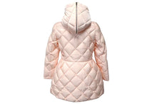 画像をギャラリービューアに読み込む, 極美品 MIUMIU ミュウミュウ 14AW キルティング ダウンコート ピンク フーディ― ナイロン MS1025 アウター ロゴ サイズ38 中古 4c075115