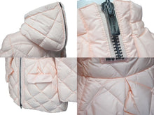 画像をギャラリービューアに読み込む, 極美品 MIUMIU ミュウミュウ 14AW キルティング ダウンコート ピンク フーディ― ナイロン MS1025 アウター ロゴ サイズ38 中古 4c075115