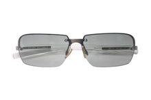 画像をギャラリービューアに読み込む, 極美品 PRADA プラダ サングラス SPR 71C 2AC-7N1 クリア シルバー プラスチック メタル ロゴ グラデーション 中古 4c075127