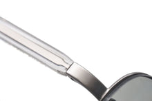 画像をギャラリービューアに読み込む, 極美品 PRADA プラダ サングラス SPR 71C 2AC-7N1 クリア シルバー プラスチック メタル ロゴ グラデーション 中古 4c075127