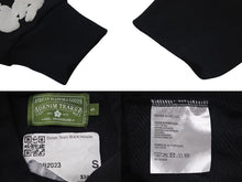 画像をギャラリービューアに読み込む, 新品同様 DENIMTEARS デニムティアーズ コットンリース プルオーバースウェットパーカー フラワー ブラック サイズS 中古 4c075169