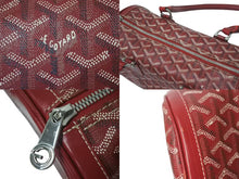 画像をギャラリービューアに読み込む, 極美品 GOYARD ゴヤール KIOS キオス PM 限定品 ゴヤールディンキャンバス レッド シルバー金具 中古 4c075230