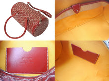 画像をギャラリービューアに読み込む, 極美品 GOYARD ゴヤール KIOS キオス PM 限定品 ゴヤールディンキャンバス レッド シルバー金具 中古 4c075230