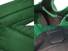 画像をギャラリービューアに読み込む, 極美品 BOTTEGA VENETA ボッテガヴェネタ カンパーナ ワンショルダーバッグ イントレチャート グリーン レザー 中古 4c075250