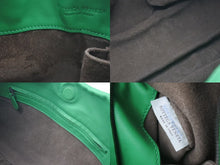 画像をギャラリービューアに読み込む, 極美品 BOTTEGA VENETA ボッテガヴェネタ カンパーナ ワンショルダーバッグ イントレチャート グリーン レザー 中古 4c075250