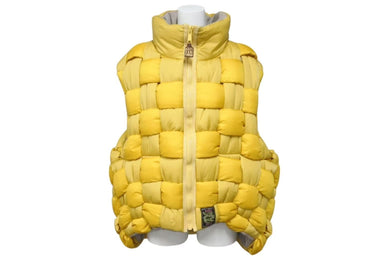 極美品 KAPITAL キャピタル KEEL Weaving Vest キール ウィービング ベスト EK-1550 ポリエステル イエロー サイズ2 中古 4c075259