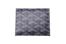 画像をギャラリービューアに読み込む, 新品未使用品 GOYARD ゴヤール マリニー ウォレット コインケース 小銭入れ カードケース PVC レザー ネイビー 中古 4c075267