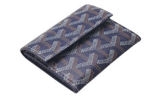 画像をギャラリービューアに読み込む, 新品未使用品 GOYARD ゴヤール マリニー ウォレット コインケース 小銭入れ カードケース PVC レザー ネイビー 中古 4c075267
