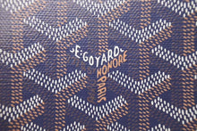 画像をギャラリービューアに読み込む, 新品未使用品 GOYARD ゴヤール マリニー ウォレット コインケース 小銭入れ カードケース PVC レザー ネイビー 中古 4c075267