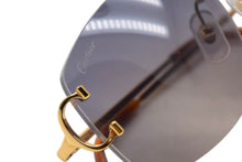 Load image into Gallery viewer, 極美品 CARTIER カルティエ メガネ リムレス ブラウン サングラス ゴールド金具 メタル プラスチック 中古 4c075278