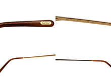 Load image into Gallery viewer, 極美品 CARTIER カルティエ メガネ リムレス ブラウン サングラス ゴールド金具 メタル プラスチック 中古 4c075278