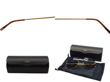 Load image into Gallery viewer, 極美品 CARTIER カルティエ メガネ リムレス ブラウン サングラス ゴールド金具 メタル プラスチック 中古 4c075278