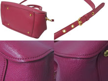 画像をギャラリービューアに読み込む, 極美品 MIUMIU ミュウミュウ Mandras マンドラス 2WAYS ハンドバッグ ピンク レザー RL0058 ゴールド金具 中古 4c075377