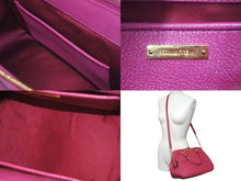 画像をギャラリービューアに読み込む, 極美品 MIUMIU ミュウミュウ Mandras マンドラス 2WAYS ハンドバッグ ピンク レザー RL0058 ゴールド金具 中古 4c075377