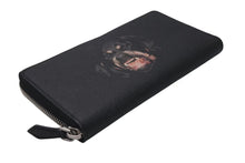 画像をギャラリービューアに読み込む, Givenchy ジバンシー 長財布 ロットワイラー 長財布 ブラック レザー シルバー金具 美品 中古 4c075413