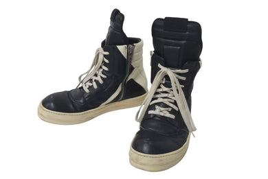 Rick Owens リックオウエンス ハリウッドジオバスケット RU01E5894LCO ブラック ミルク ラムスキン 美品 中古 4c075430