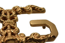 画像をギャラリービューアに読み込む, DOLCE&amp;GABBANA ドルチェアンドガッバーナ ベルト D&amp;G ロゴバックル レッド レザー ゴールド金具 美品 中古 4c075431