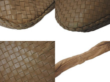 画像をギャラリービューアに読み込む, BOTTEGA VENETA ボッテガ ヴェネタ イントレチャート ホーボーバッグ ワンショルダーバッグ レザー ベージュ 115653 美品 中古 4c075457