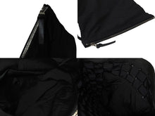 画像をギャラリービューアに読み込む, BOTTEGA VENETA ボッテガヴェネタ カセット イントレチャート フォールドオーバー バックパック ブラック レザー 美品 中古 4c075460