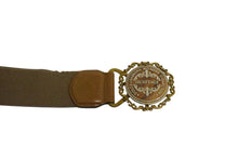 画像をギャラリービューアに読み込む, DOLCE&amp;GABBANA ドルチェアンドガッバーナ ヘリテージベルト ブラウン ラバー レザー レディースコレクション 美品 中古 4c075464