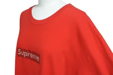 画像をギャラリービューアに読み込む, 極美品 SUPREME シュプリーム 19SS 25周年 SWAROVSKI BOXLOGOTEE 半袖Tシャツ レッド シルバー スワロフスキー サイズL 中古 4c075509