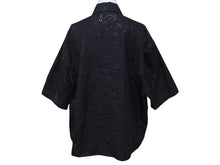 画像をギャラリービューアに読み込む, 新品未使用 HERMES エルメス オープンカラーシャツ 開襟シャツ 25SS サイズ50 花柄 総柄 刺繍 ネイビー 中古 4c075535