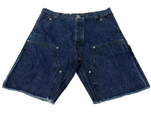 画像をギャラリービューアに読み込む, 新品未使用 CHROME HEARTS クロムハーツ デニム ハーフパンツ サイズ36 シルバー925 コットン 中古 4c075555