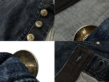 画像をギャラリービューアに読み込む, 新品未使用 CHROME HEARTS クロムハーツ デニム ハーフパンツ サイズ36 シルバー925 コットン 中古 4c075555