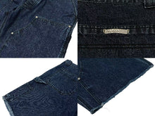 画像をギャラリービューアに読み込む, 新品未使用 CHROME HEARTS クロムハーツ デニム ハーフパンツ サイズ36 シルバー925 コットン 中古 4c075555