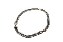 画像をギャラリービューアに読み込む, 極美品 TIFFANY&amp;Co. ティファニー ヴィンテージ 喜平 コンビネックレス 重量約102.4g 全長約41.5cm 18K シルバー 925 中古 4c075575