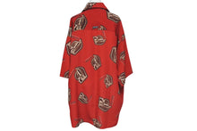 画像をギャラリービューアに読み込む, 極美品 Ruff Ryders ラフライダー 半袖シャツ 総柄シャツ 51437 KOREA製 ポリエステル レッド 中古 4c075585