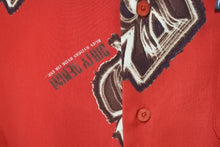 画像をギャラリービューアに読み込む, 極美品 Ruff Ryders ラフライダー 半袖シャツ 総柄シャツ 51437 KOREA製 ポリエステル レッド 中古 4c075585