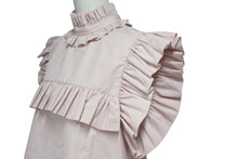 Load image into Gallery viewer, JIL SANDER ジルサンダー ノースリーブフリルシャツ J01NC0101 J45002 イタリア製 コットン ピンク サイズ32 美品 中古 4c075591